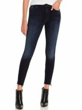 Mother High Waisted Looker Ankle Fray Last Call Jeans Size 25